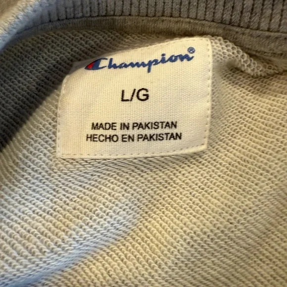 Champion Men's Gray Sweater. Size L - Picture 3 of 5